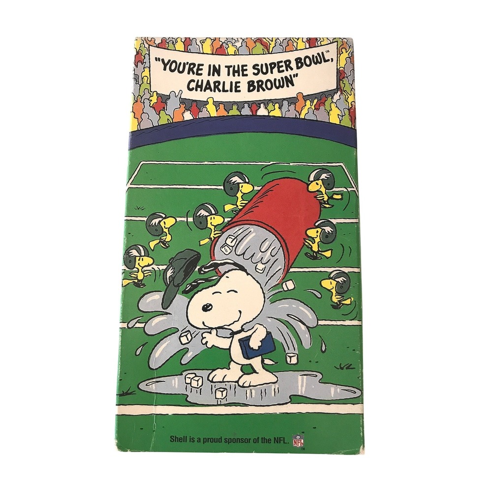 You're In The Super Bowl Charlie Brown VHS Peanuts Snoopy Shell Promo 1993